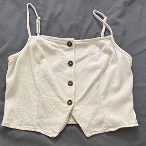 Sienna Sky LIKE NEW Cream Smocked Cami Top